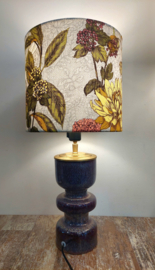 Lampenkap canvas retro bloemen blad