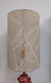 Lampenkap canvas zandkleur blad