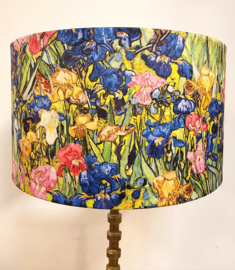Lampenkap velvet kleurrijke bloemprint