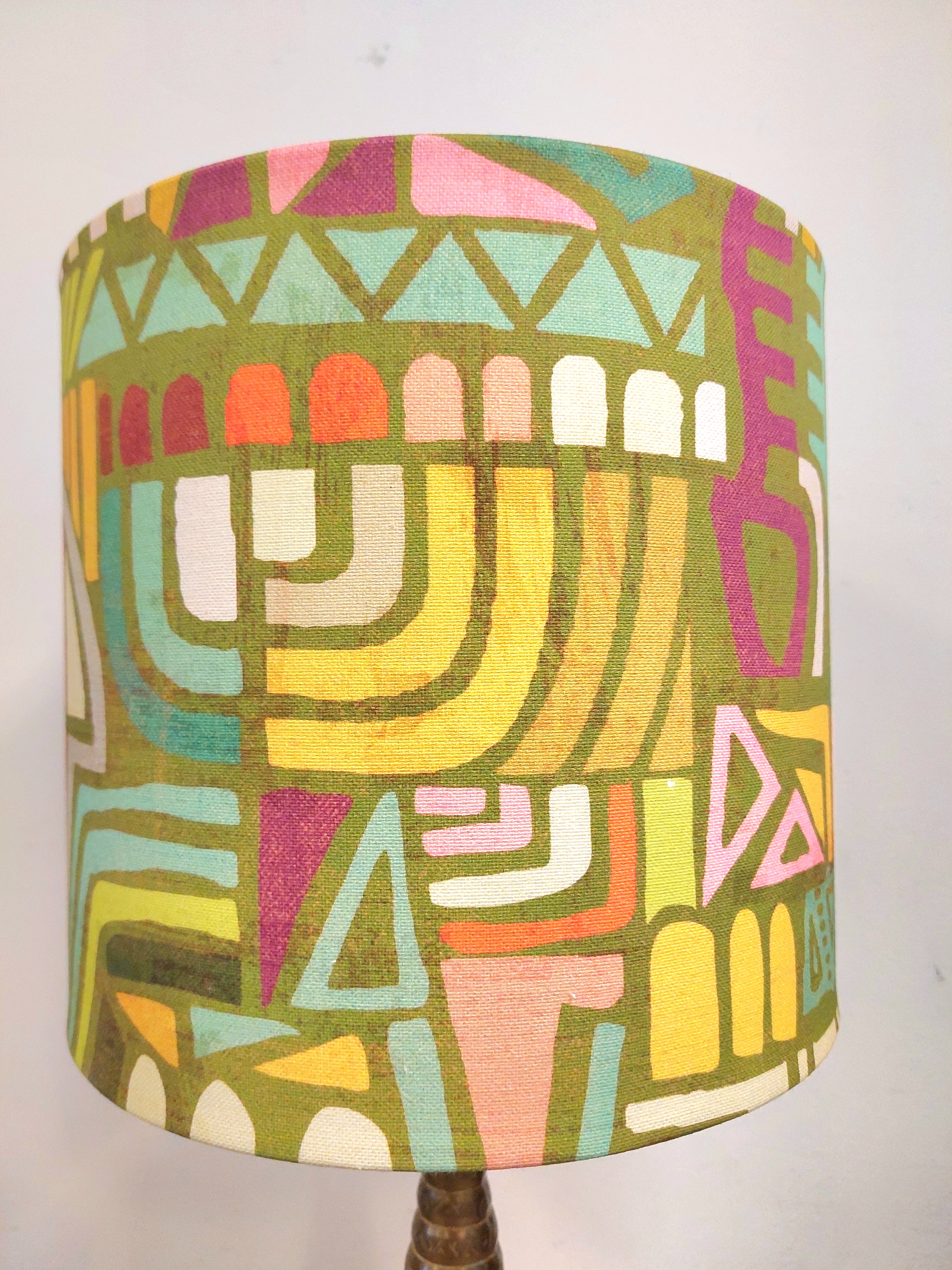 Lampenkap canvas multicolor