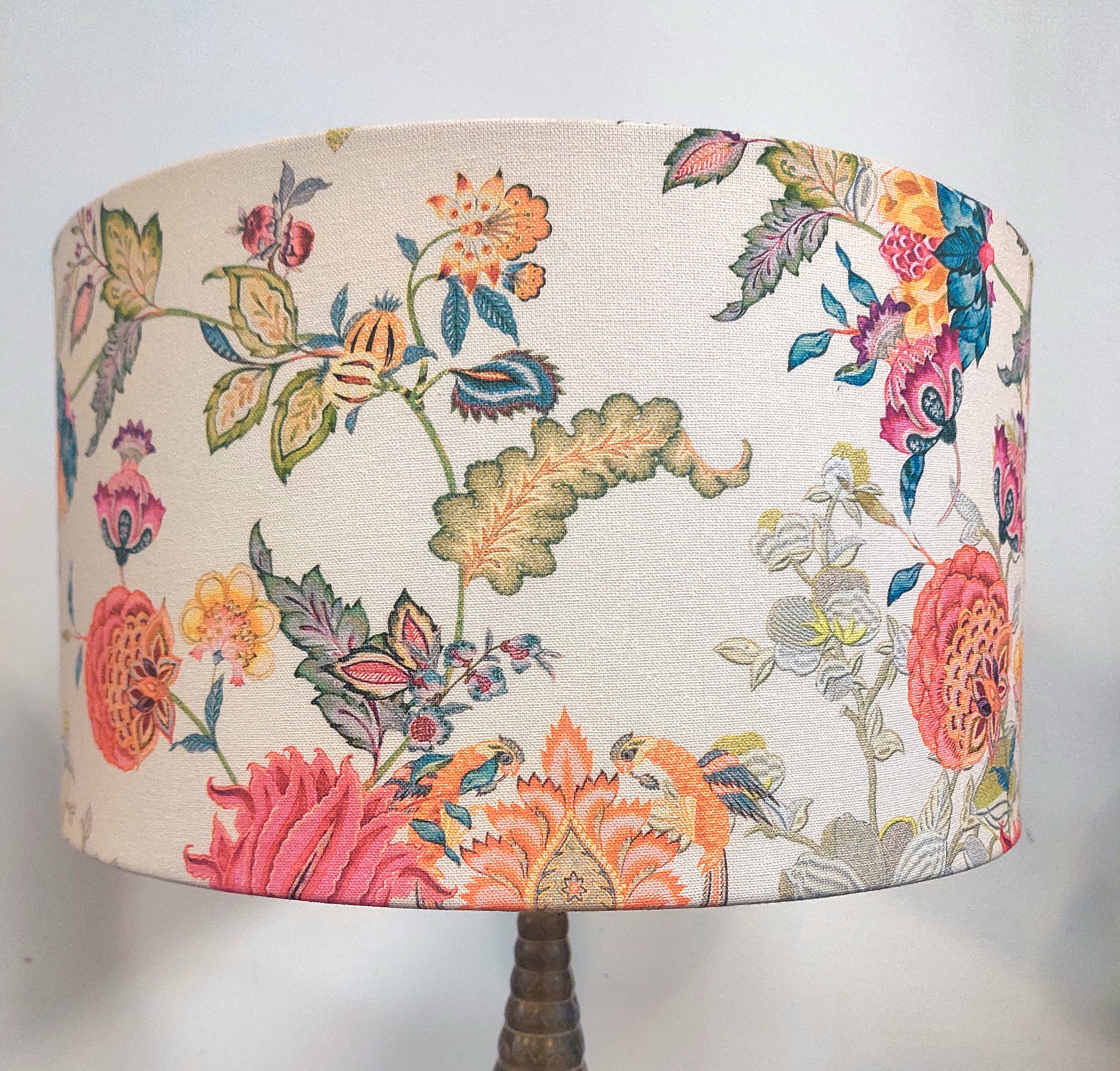 Lampenkap canvas bloemrijk