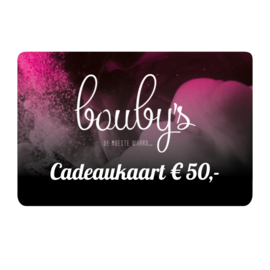 Bouby's Cadeaukaart € 50,-