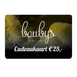 Bouby's Cadeaukaart € 25,-
