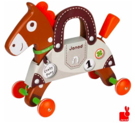 Janod Trekfiguur Crazy Pony bruin paard