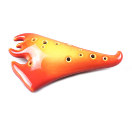 STL Element Fire Ocarina - 12 Holes - Ceramic - G Major (Alto)