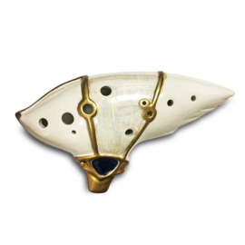 STL D&D 'The Paladin' Ocarina - 12 Holes - Ceramic - G Major (Tenor)