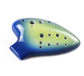 STL Double Ocarina with Maximized Range - Ceramic - C Major + Songbook