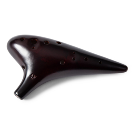 Soundscape 'Avek' Ceramic 12-Hole Ocarina in F Major (Tenor / Bass) + Accessories