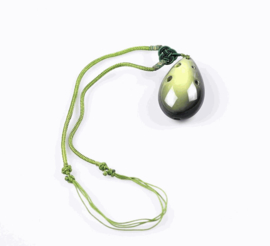 STL Necklace Ocarina - Lime Green - 6 Holes - Ceramic (Soprano)