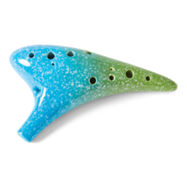 Soundscape 'Chameleon' Ceramic 12-Hole Ocarina in C Major + Accessories + Accessories