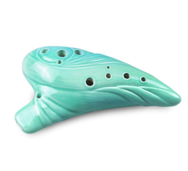 STL Element Water Ocarina - 12 Holes - Ceramic - C Major (Tenor)