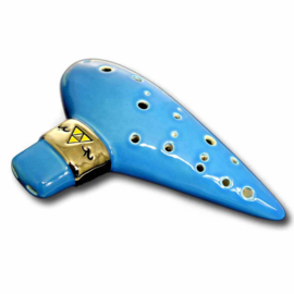 Songbird Zelda Double Ocarina of Time - 18 Holes - Ceramic - C Major (Tenor) + Songbook