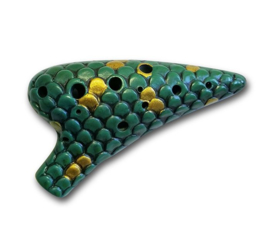 STL Siren Ocarina - 12 Holes - Ceramic - A Major (Alto)