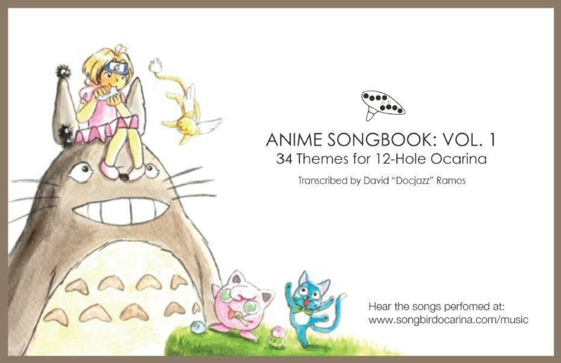 Anime Songbook for 6-hole and 12-hole Ocarinas