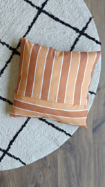 Lappenkussen 'kleur & stripes brown'