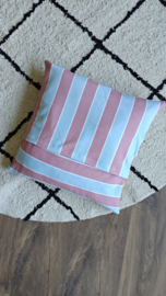 Lappenkussen 'kleur & stripes blue'