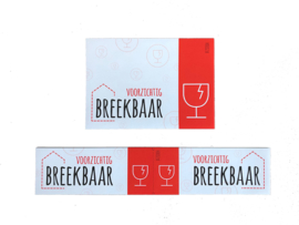 Sticker 'Voorzichtig Breekbaar'