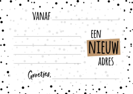 Set van 8 verhuiskaarten met envelop MIX