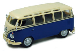 VW T1 SAMBA BUS BLAUW/CREME 1:43