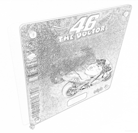 Jaylu Limited Edition wanddecoratie Valentino Rossi 46 Honda NSR Team Nastro Azzurro