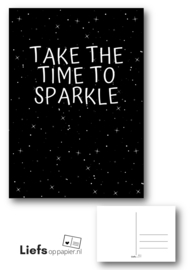 Take the time to sparkle | enkele uitvoering | A6 formaat