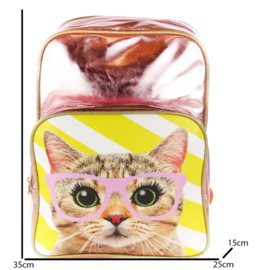 Rugzak Retro kat (roze)