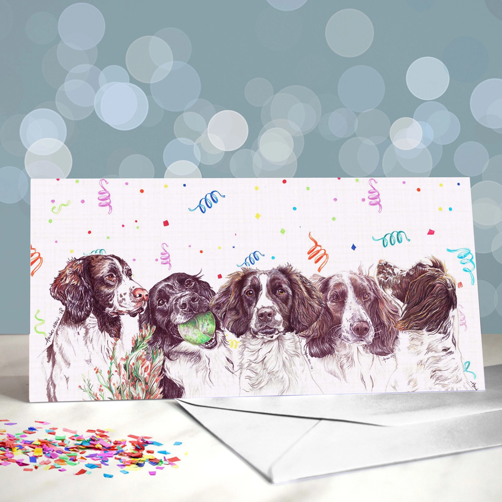 Verjaardagskaart Springer Spaniel