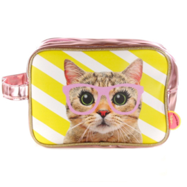 Toilettas Kat (roze)