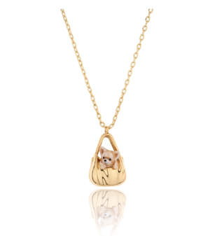 Ketting hond in tas