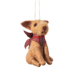 Kersthanger vilt Hond met bandana