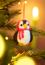 Set van 5 vilten pinguins