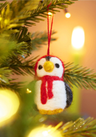 Set van 5 vilten pinguins
