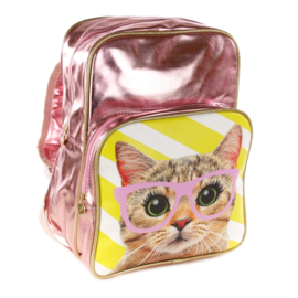 Rugzak Retro kat (roze)