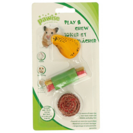 Pawise Play & Chew hout & loofah