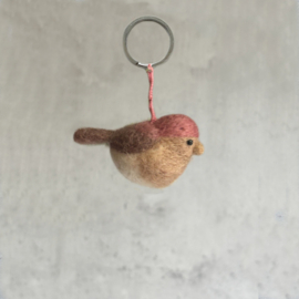 Sleutelhanger vogel vilt
