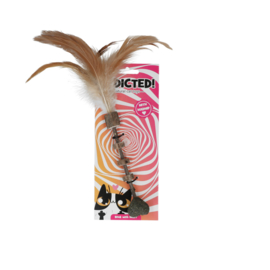 Addicted! Stick with heart & feathers