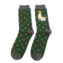 Herensokken Jack Russell (groen)