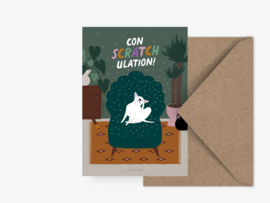 Verjaarsdagskaart Hond - Conscratchulation