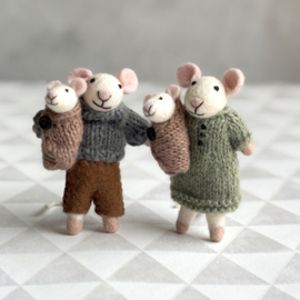 Muis vilt - Papa met baby