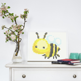 Dot on DIY stickerposter 'bij' voor kinderen
