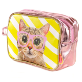 Toilettas Kat (roze)