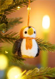 Set van 5 vilten pinguins