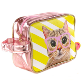Toilettas Kat (roze)