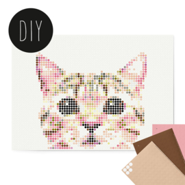 Dot on DIY stickerposter kat groot