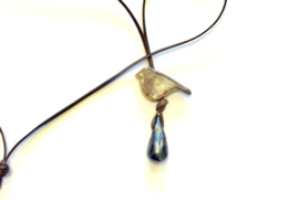 Ketting vogel keramiek