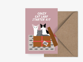 Verjaarsdagskaart Katten - Starter kit