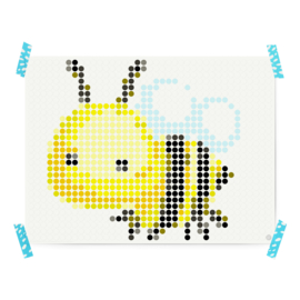 Dot on DIY stickerposter 'bij' voor kinderen