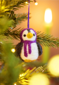 Set van 5 vilten pinguins