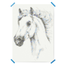 Dot on DIY stickerposter paard groot