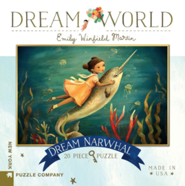 Dream World mini puzzel narwal (20 stukjes)